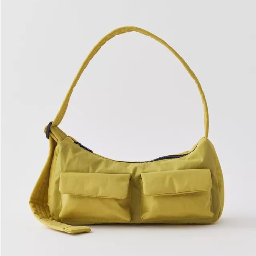 Baggu Cargo Green Shoulder Bag - Lemongrass